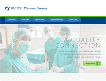 Tablet Screenshot of baptistphysicianpartners.com